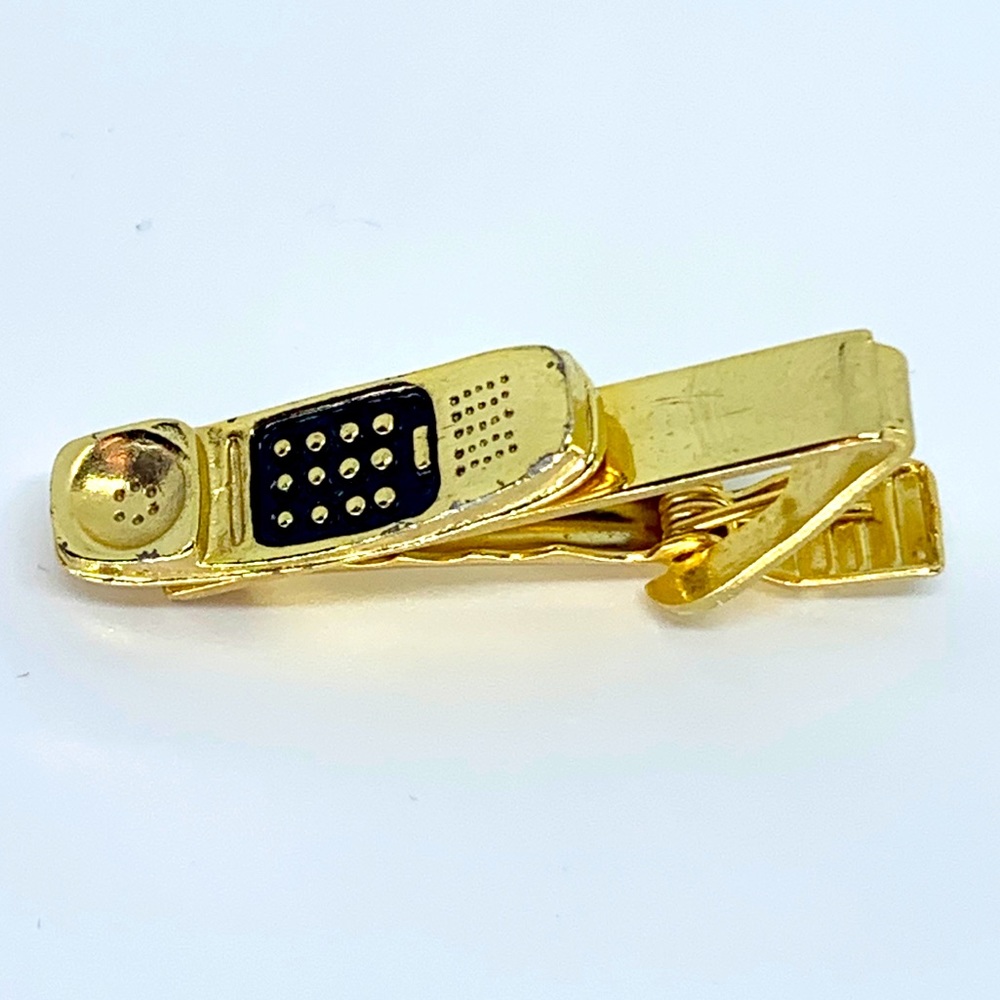 Vintage Gold Cell Phone Tie Clip